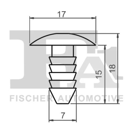 Príchytka ozdobnej/ochran. lišty 33-10033.5 /FA1/ - obr. 1