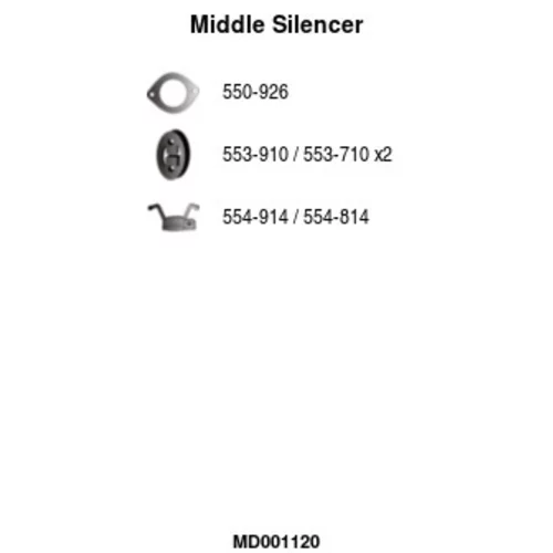 Stredný tlmič výfuku FA1 MD001120