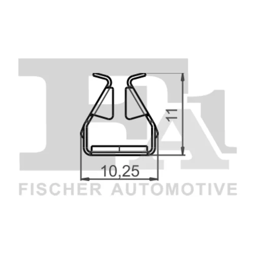 Príchytka ozdobnej/ochran. lišty 11-40136.5 /FA1/ - obr. 1