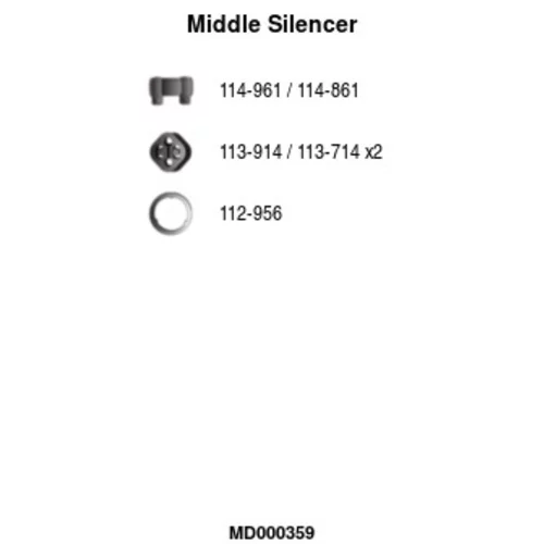 Stredný tlmič výfuku FA1 MD000359