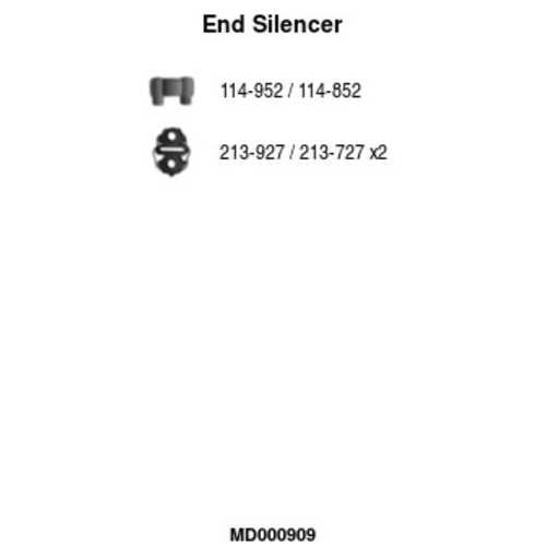 Koncový tlmič výfuku FA1 MD000909