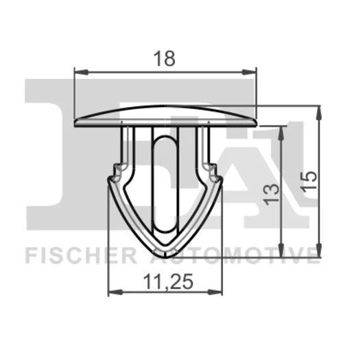 Príchytka ozdobnej/ochran. lišty FA1 11-40137.5