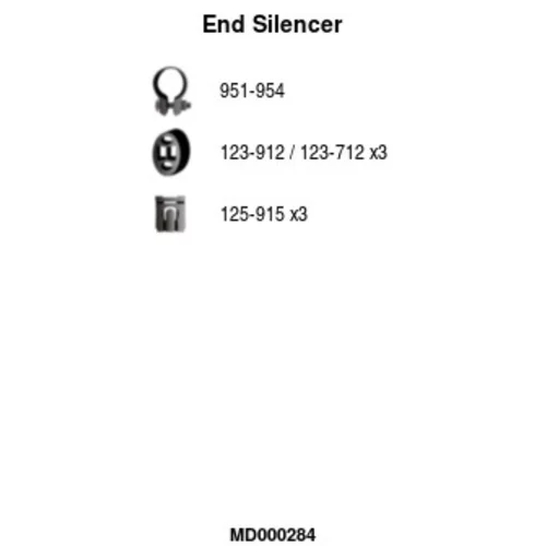 Koncový tlmič výfuku FA1 MD000284