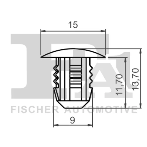 Príchytka ozdobnej/ochran. lišty 13-10017.5 /FA1/ - obr. 1