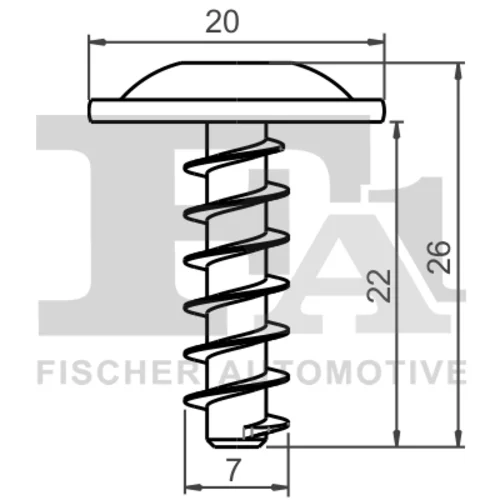 Skrutka 11-70015.10 /FA1/ - obr. 1