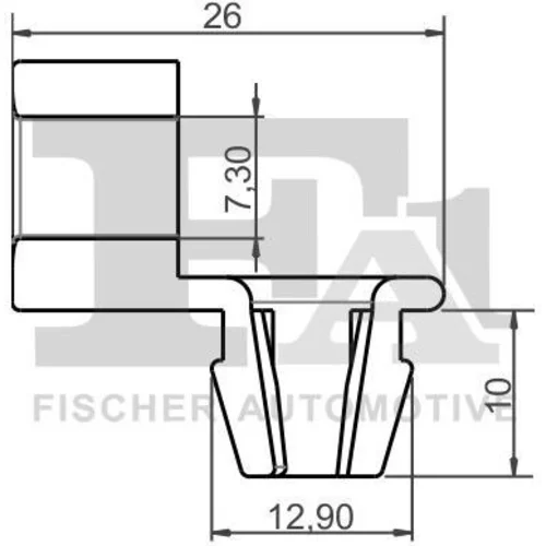 Príchytka ozdobnej/ochran. lišty FA1 21-40071.25