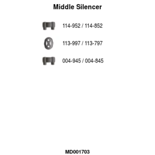 Stredný tlmič výfuku FA1 MD001703