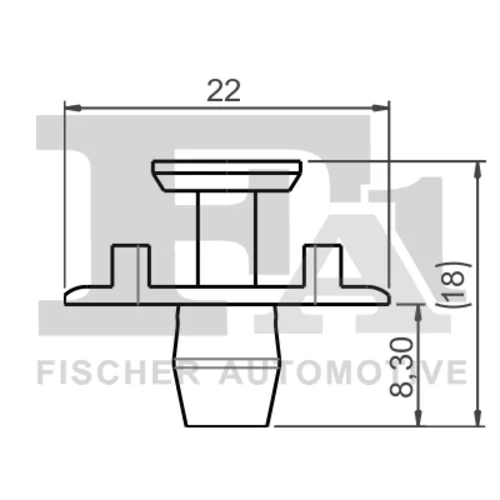 Príchytka ozdobnej/ochran. lišty 11-20024.10 /FA1/ - obr. 1