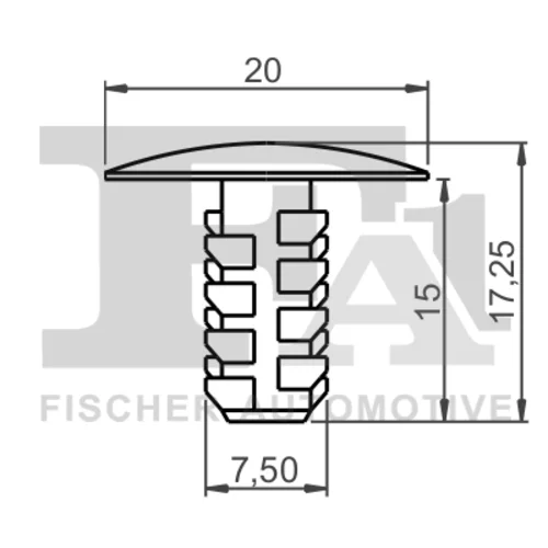 Príchytka ozdobnej/ochran. lišty 33-10001.10 /FA1/ - obr. 1