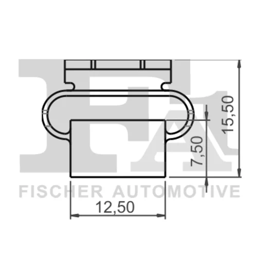 Príchytka ozdobnej/ochran. lišty 11-40109.5 /FA1/ - obr. 1
