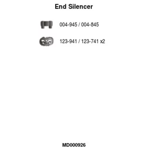 Koncový tlmič výfuku FA1 MD000926