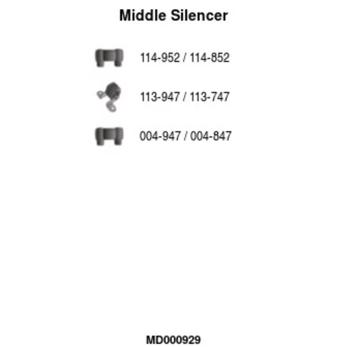 Stredný tlmič výfuku MD000929 /FA1/