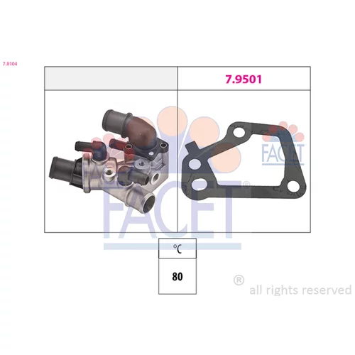 Termostat chladenia FACET 7.8104
