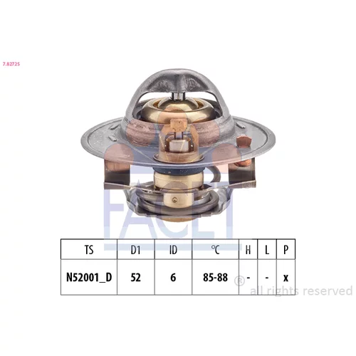 Termostat chladenia FACET 7.8272S