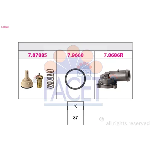 Termostat chladenia FACET 7.8788K