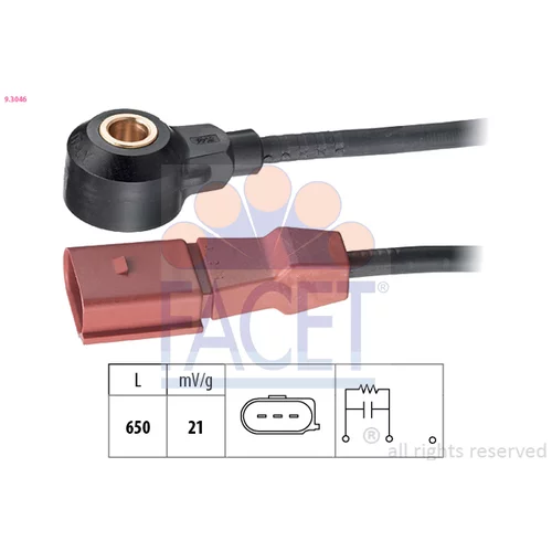Senzor klepania FACET 9.3046