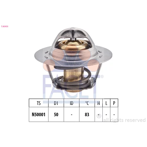 Termostat chladenia 7.8543S /FACET/