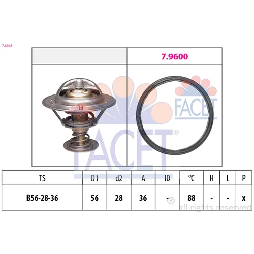 Termostat chladenia 7.8948 /FACET/
