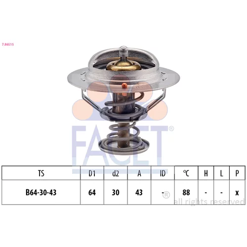 Termostat chladenia FACET 7.8651S