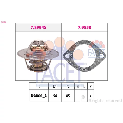 Termostat chladenia FACET 7.8994
