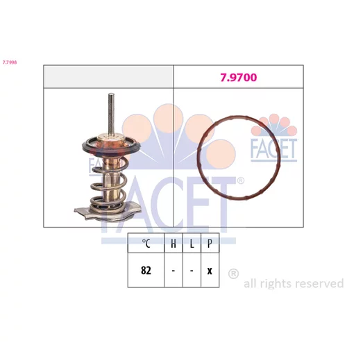 Termostat chladenia FACET 7.7998
