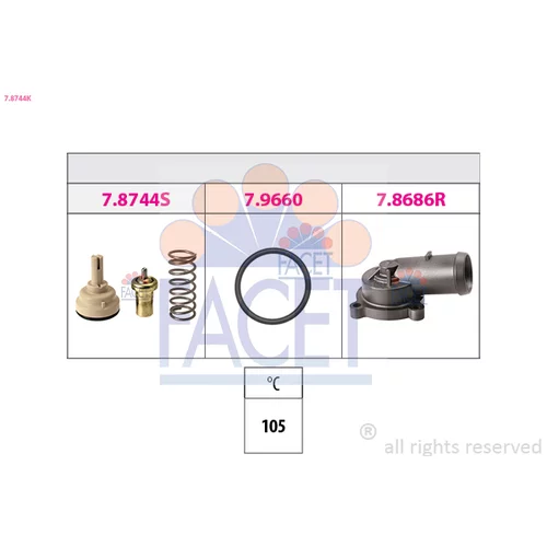 Termostat chladenia FACET 7.8744K
