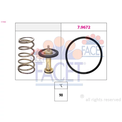 Termostat chladenia FACET 7.7943