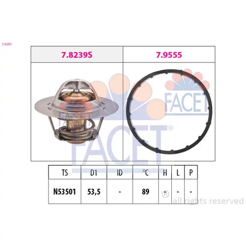 Termostat chladenia FACET 7.8291