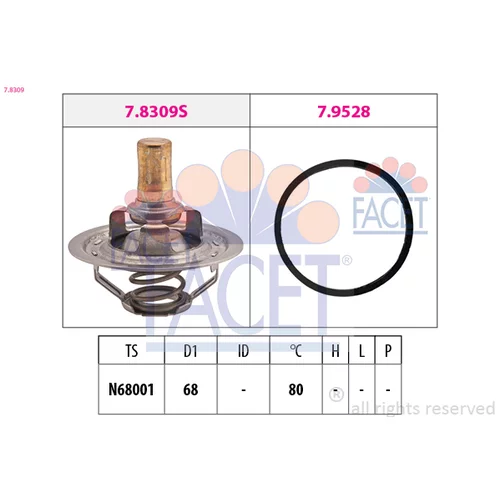 Termostat chladenia FACET 7.8309