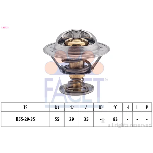 Termostat chladenia 7.8323S /FACET/