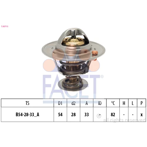 Termostat chladenia 7.8371S /FACET/