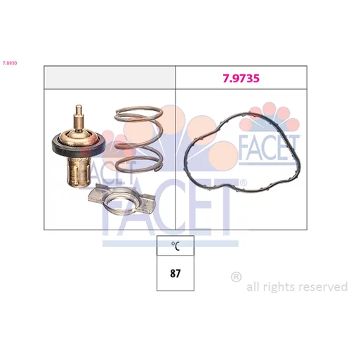 Termostat chladenia FACET 7.8930