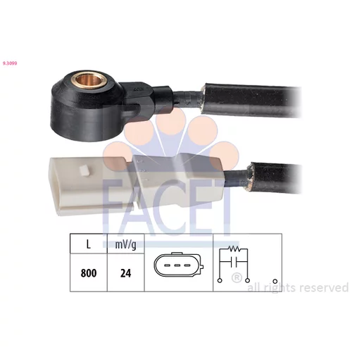 Senzor klepania FACET 9.3099