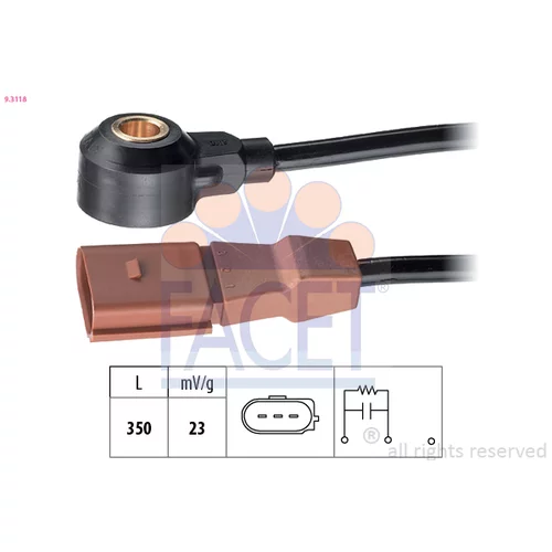 Senzor klepania FACET 9.3118