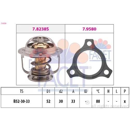 Termostat chladenia FACET 7.8238