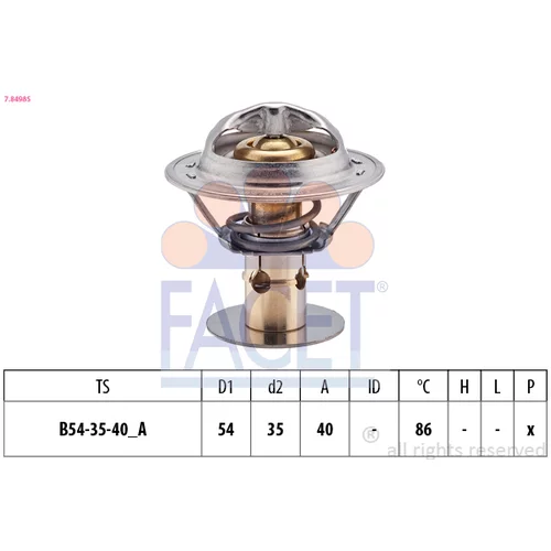 Termostat chladenia FACET 7.8498S