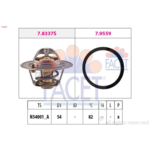 Termostat chladenia FACET 7.8667