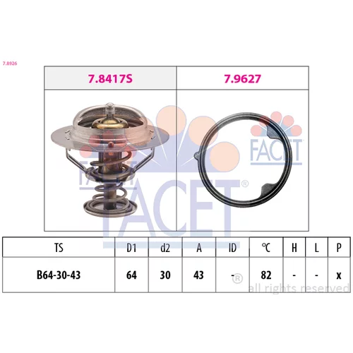 Termostat chladenia FACET 7.8926