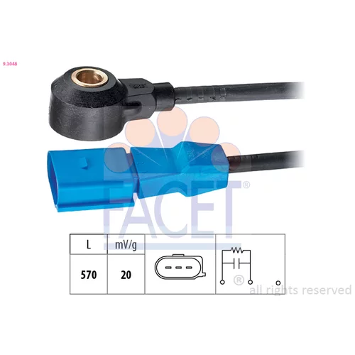 Senzor klepania 9.3048 /FACET/