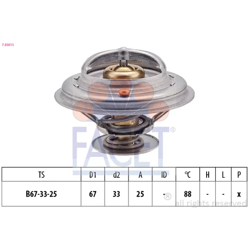 Termostat chladenia FACET 7.8361S