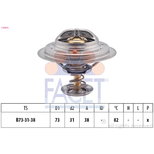 Termostat chladenia FACET 7.8363S