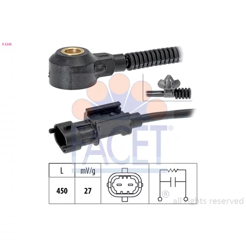 Senzor klepania FACET 9.3245