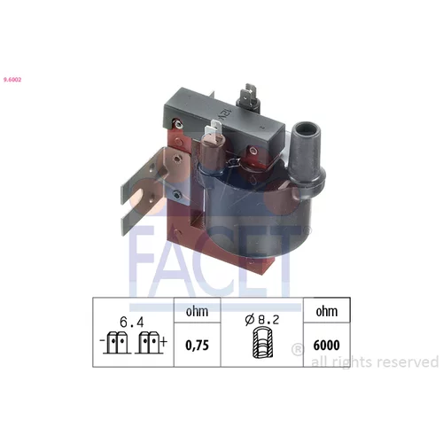 Zapaľovacia cievka FACET 9.6002