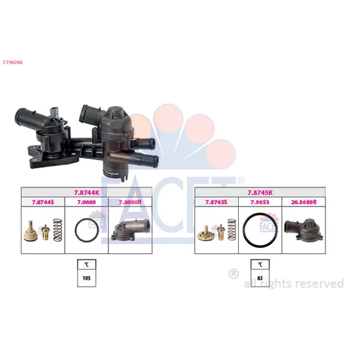 Termostat chladenia FACET 7.7962KK