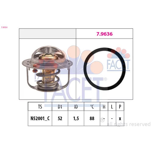 Termostat chladenia FACET 7.8554