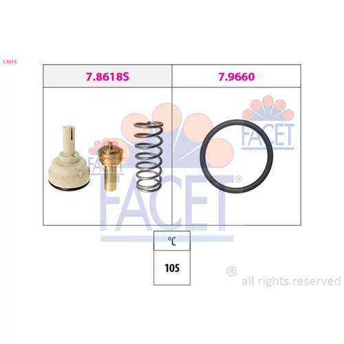 Termostat chladenia FACET 7.8618