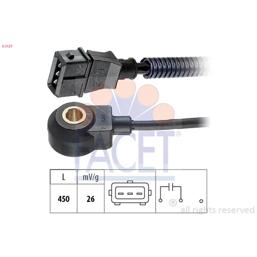 Senzor klepania FACET 9.3127