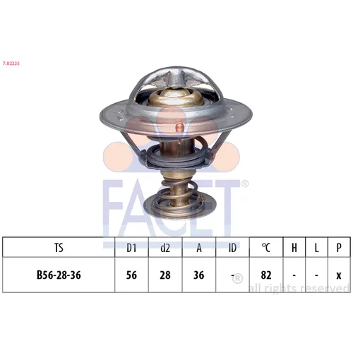 Termostat chladenia 7.8222S /FACET/