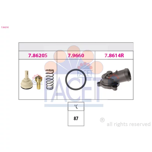 Termostat chladenia FACET 7.8621K