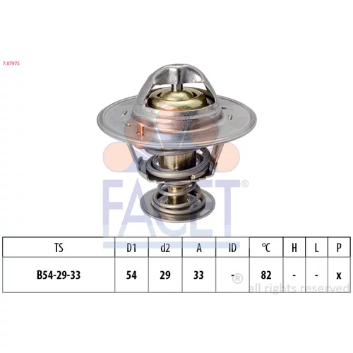 Termostat chladenia 7.8797S /FACET/